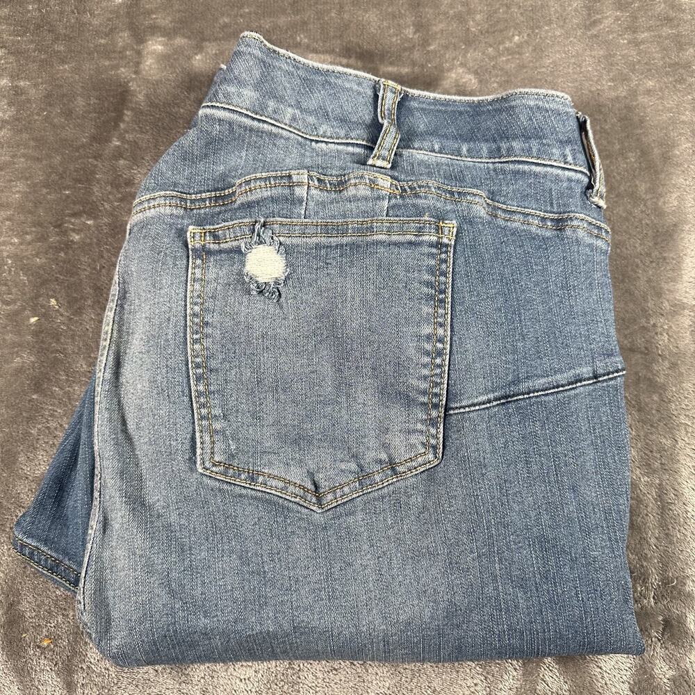 Torrid Jeans Womens 26R Blue Bombshell Skinny High Rise Stretch‎ Distressed